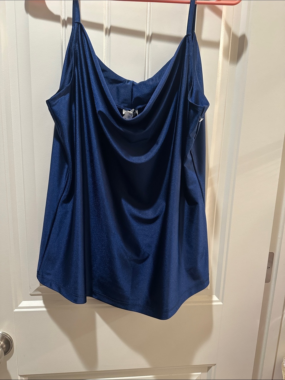 Women’s Navy Blue Cowl Neck Camisole Top